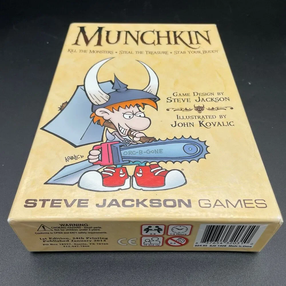 Munchkin Card Game Deluxe Edition Base Set Steve Jackson Games Shrink Wrapped